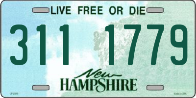NH license plate 3111779