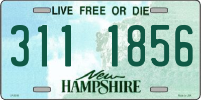 NH license plate 3111856
