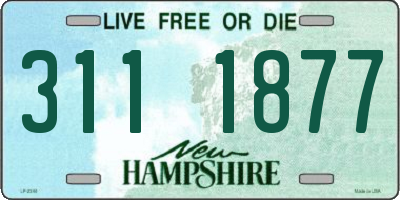 NH license plate 3111877