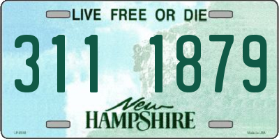 NH license plate 3111879