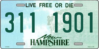 NH license plate 3111901
