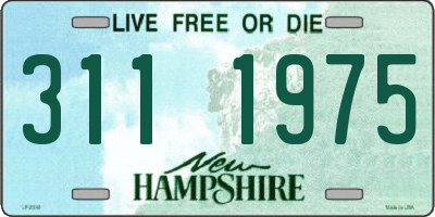NH license plate 3111975
