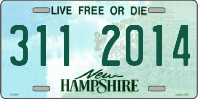 NH license plate 3112014