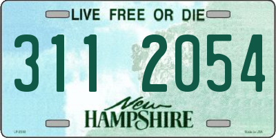 NH license plate 3112054
