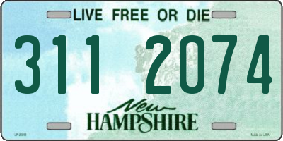 NH license plate 3112074