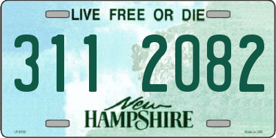 NH license plate 3112082