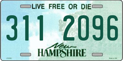 NH license plate 3112096