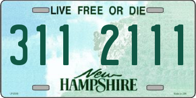 NH license plate 3112111