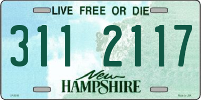 NH license plate 3112117