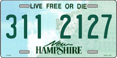 NH license plate 3112127