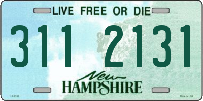 NH license plate 3112131