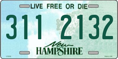 NH license plate 3112132