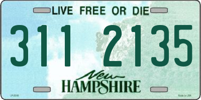 NH license plate 3112135