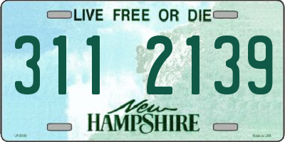 NH license plate 3112139