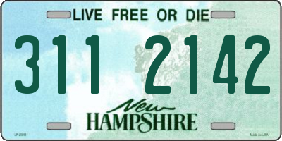 NH license plate 3112142