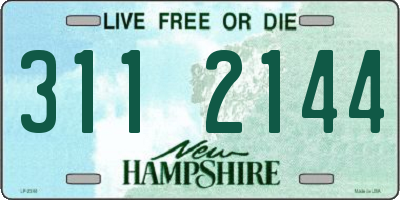 NH license plate 3112144