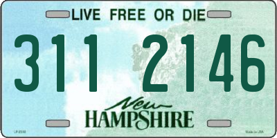 NH license plate 3112146