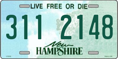 NH license plate 3112148