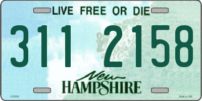 NH license plate 3112158