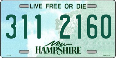NH license plate 3112160