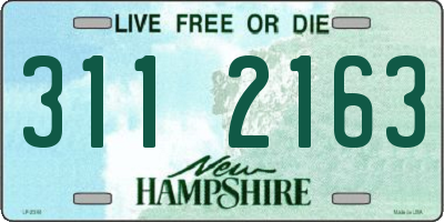 NH license plate 3112163