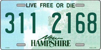 NH license plate 3112168