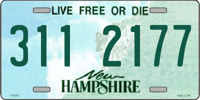 NH license plate 3112177