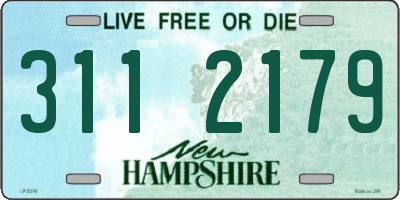 NH license plate 3112179