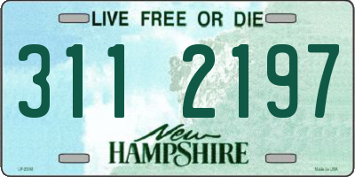 NH license plate 3112197