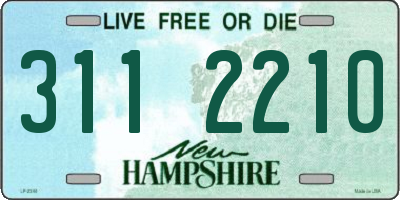 NH license plate 3112210