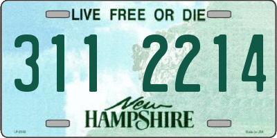 NH license plate 3112214