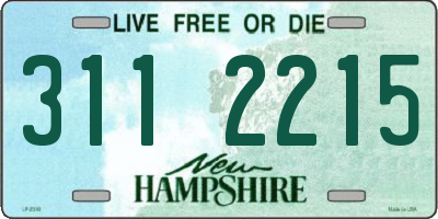 NH license plate 3112215