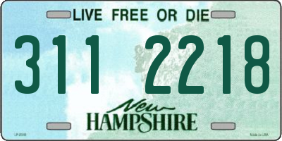 NH license plate 3112218
