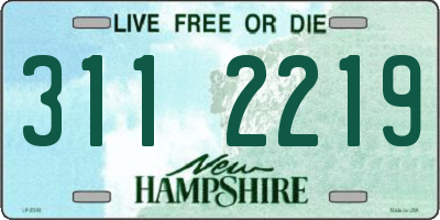 NH license plate 3112219
