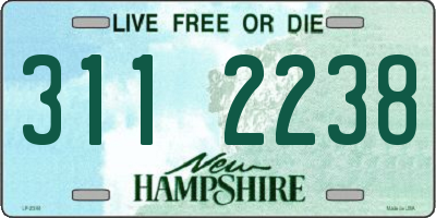 NH license plate 3112238