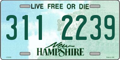NH license plate 3112239