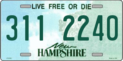 NH license plate 3112240