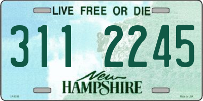 NH license plate 3112245