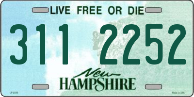 NH license plate 3112252