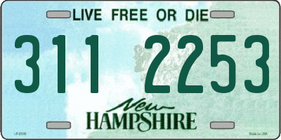 NH license plate 3112253