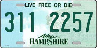 NH license plate 3112257