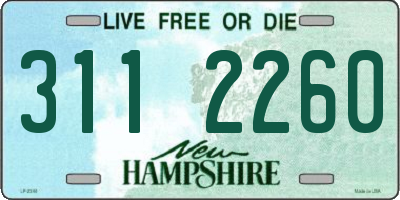 NH license plate 3112260
