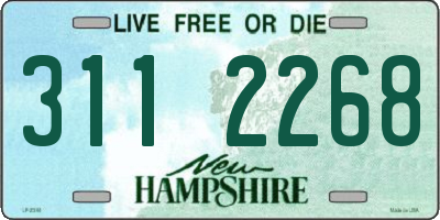 NH license plate 3112268