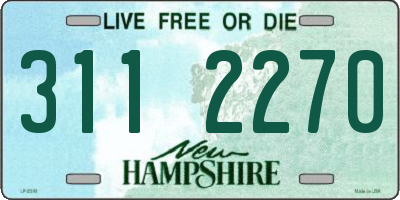 NH license plate 3112270
