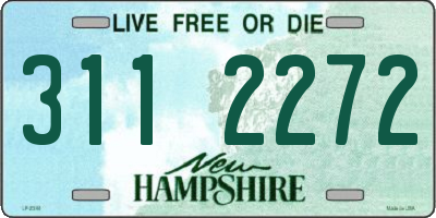NH license plate 3112272