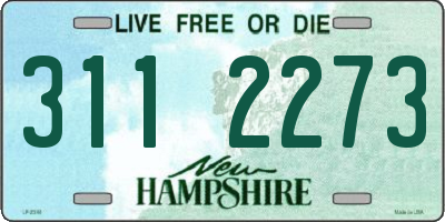 NH license plate 3112273