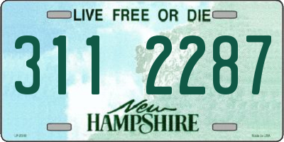 NH license plate 3112287