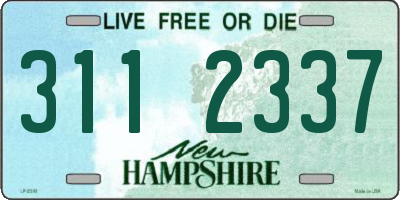 NH license plate 3112337