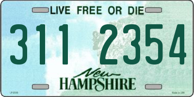 NH license plate 3112354