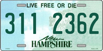 NH license plate 3112362